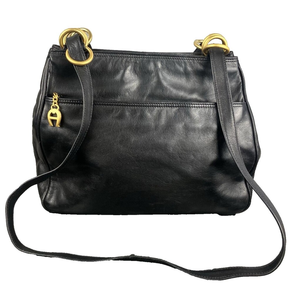 Vintage Etienne Aigner Soft Leather Crossbody 3 Way Convertible Travel Bag